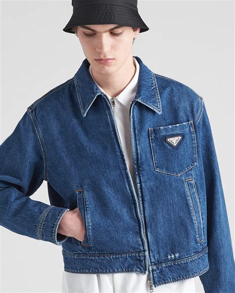 prada jeans women|Prada denim jacket women.